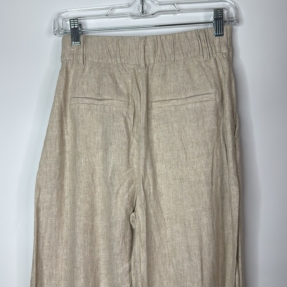 Abercrombie & Fitch Oatmeal Linen Chino Pants Size Small - Picture 4 of 12
